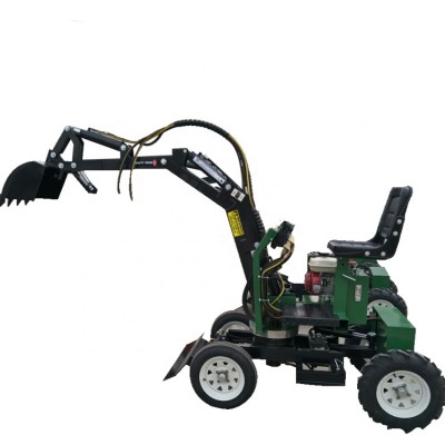 Factory Promotion mini garden loader walking trench digger small backhoe excavator price