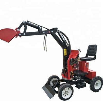 Small mini micro excavator digger trencher  for garden tool machine