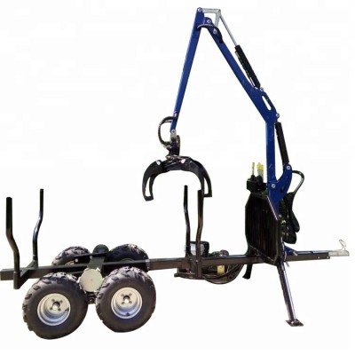 atv log trailer with crane and grapple mini bobcat skid steer loader vibratory roller for sale