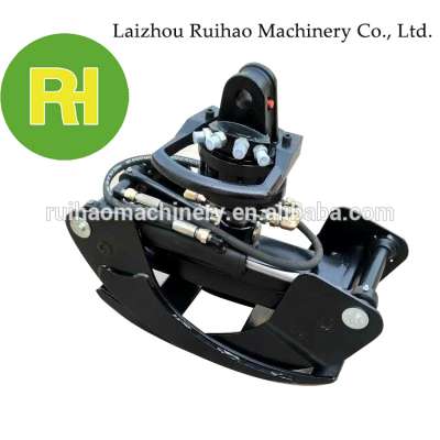 Hydraulic rotating grab/grapple/gripper of excavator for timber/log